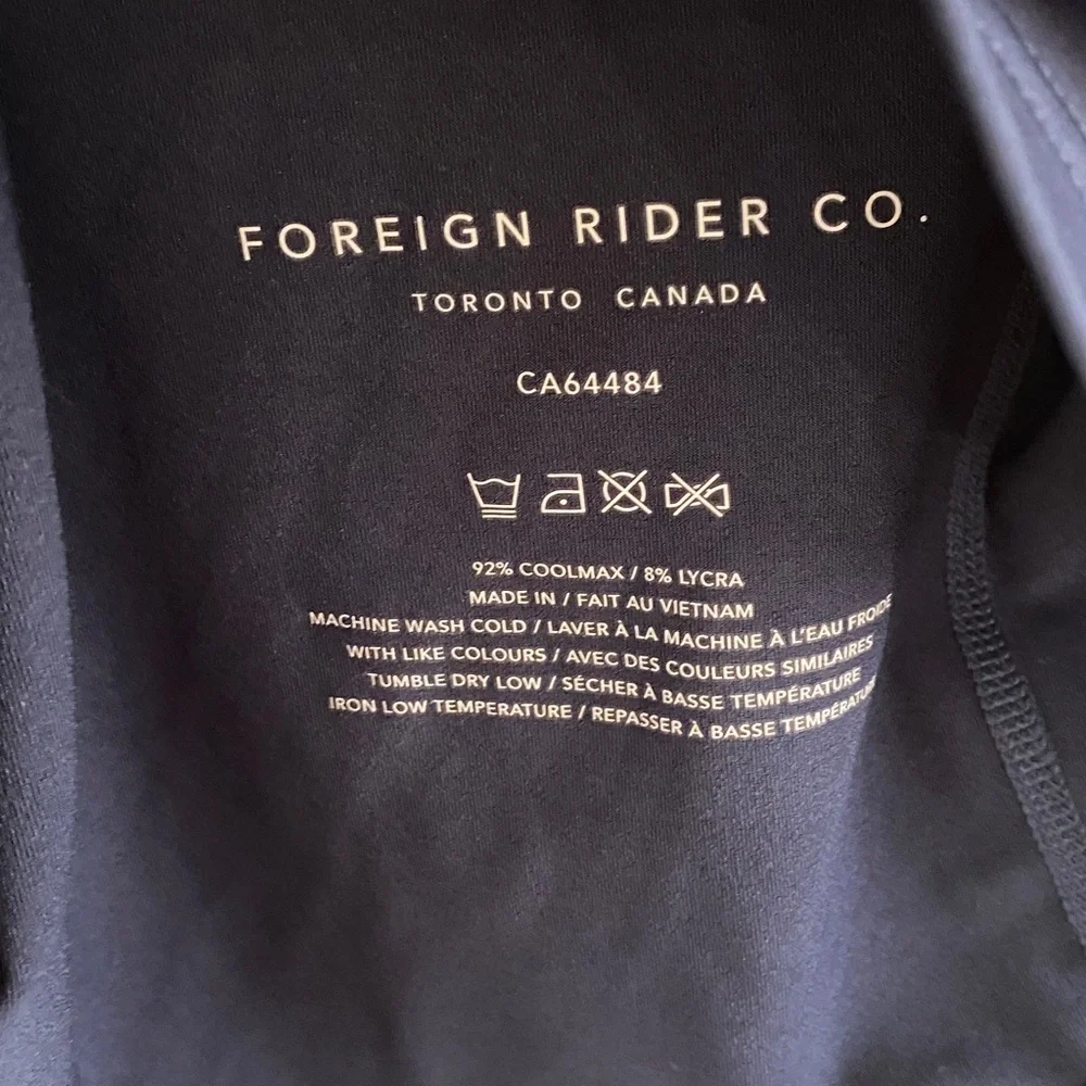 Foreign Rider Co. Grove XXIII Navy Long Sleeve Shirt Dryfit Unisex Size 1 - Picture 5 of 7